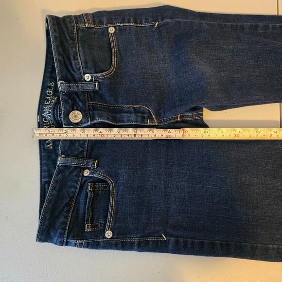 American Eagle Skinny Jeans Women's 0 Super Stretch Blue Dark Wash - Picture 12 of 16